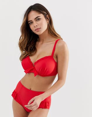 underwire padded bikini top