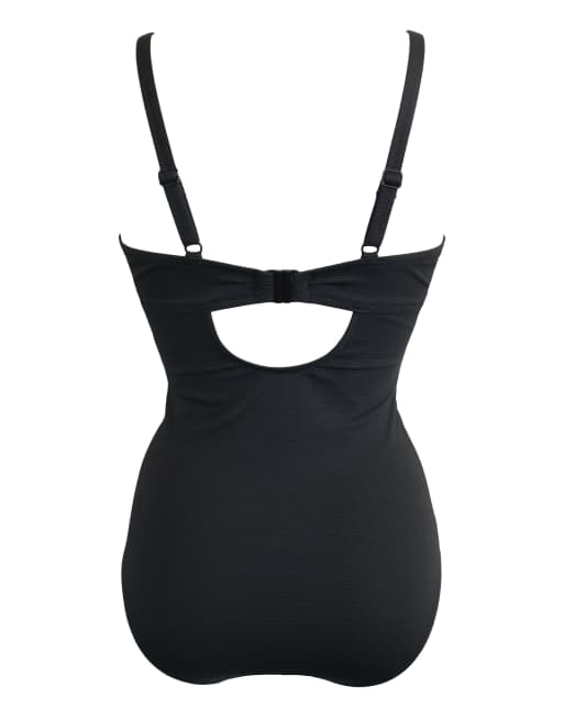 Pour Moi Hawaii Underwired Lightly Padded Swimsuit in Black, 7 of 7