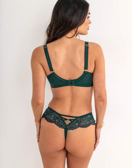 Pour Moi Hollywood deep thong in green, 5 of 7