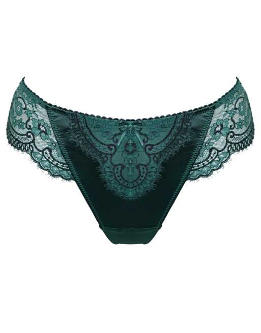 Pour Moi Hollywood deep thong in green, 6 of 7