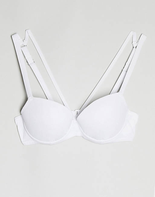 Pour Moi — Hvid bikinitop med for og bøjle