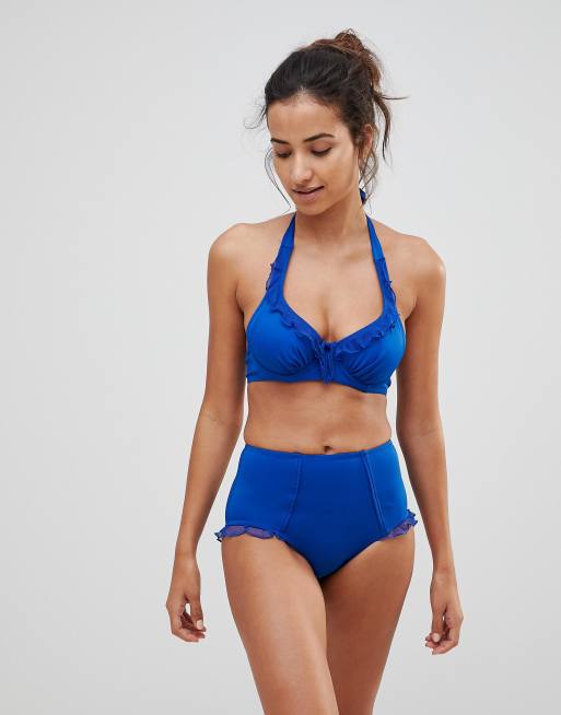Pour Moi Mesh it Up Bas de bikini gainant ASOS