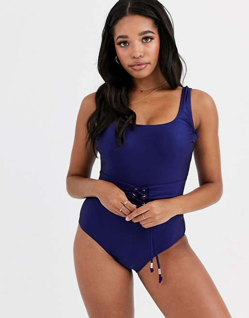 Pour Moi Monaco underwired swimsuit in navy
