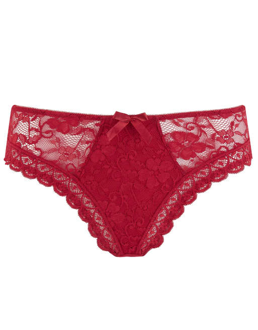 Pour Moi Rebel High in Leg Brief in Red, 4 of 5