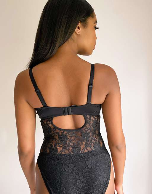 Women's Rebel Strapless Padded Underwired Body Bodysuit Pour Moi Women's Rebel Strapless Padded Underwired Body Bodysuit Pour Moi