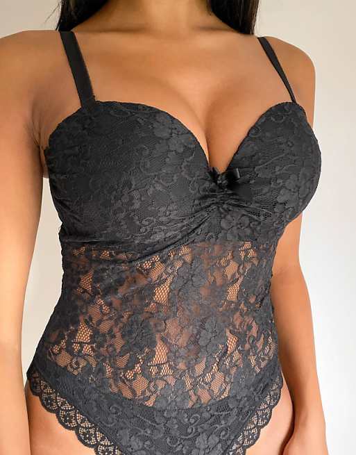 Women's Rebel Strapless Padded Underwired Body Bodysuit Pour Moi Women's Rebel Strapless Padded Underwired Body Bodysuit Pour Moi