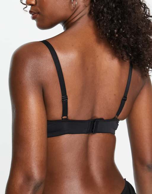Pour Moi - Romance - Formstøbt pushup-plunge-BH i sort og lyserød blonde, 2 af 4