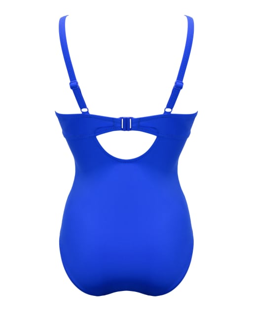 Pour Moi Rosa Cove Underwired Non Padded Swimsuit in Ultramarine, 7 of 7