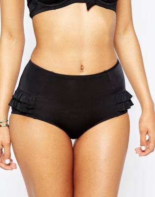 black control bikini bottoms