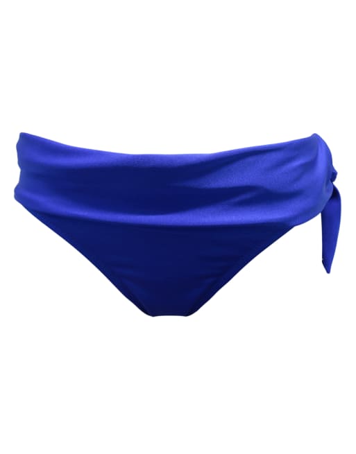 Pour Moi St Kitts Tie Fold Over Brief in Ultramarine, 6 of 7