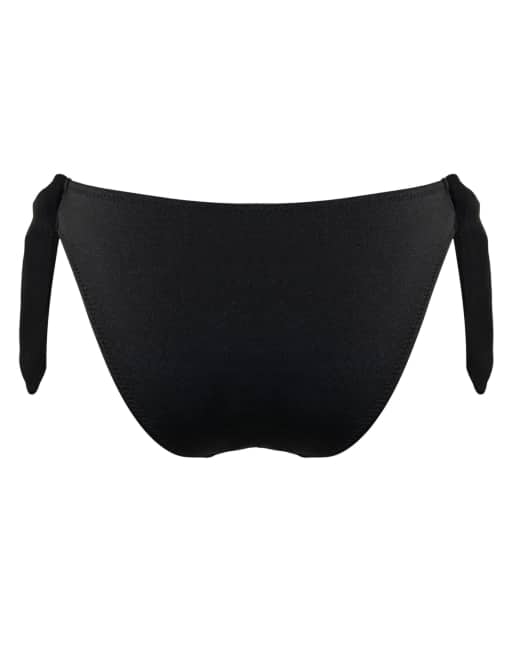 Pour Moi St Kitts Tie Side Bottoms in Black, 7 of 7