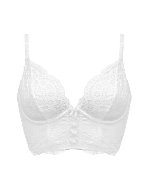 Pour Moi Swoon Underwired Bustier Bra in White, 3 of 4
