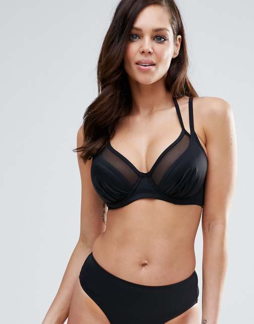 Pour Moi - Top bikini double-face con doppia spallina e coppe B-G