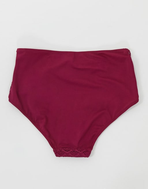 Pour Moi - Vollere buste - Bikinibroekje in bessenrood, 2 van 4