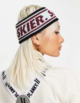 Аксессуары для волос  Asos Повязка на голову мятного оттенка Planks Skier-Зеленый цвет