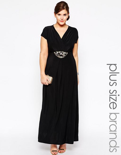 Praslin | Praslin Embellished Waist Maxi Dress