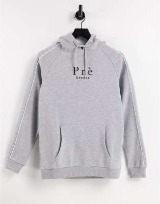 Pre London Pre London avina mini taping hoodie in grey