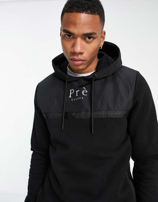 Pr London belver hoodie in black