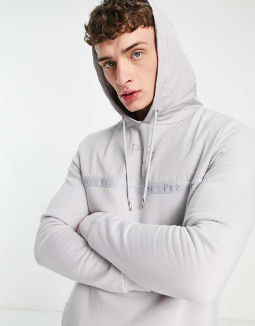 Pr London belver hoodie in grey