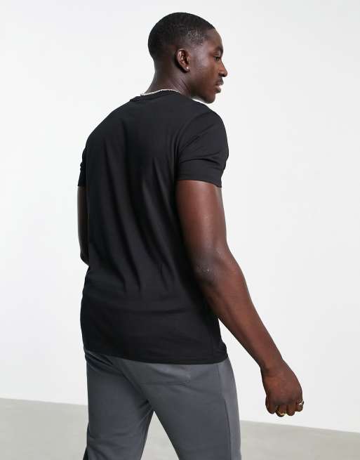 Pre London – Blue – Czarny T-shirt we wzór z logo, 3 z 4