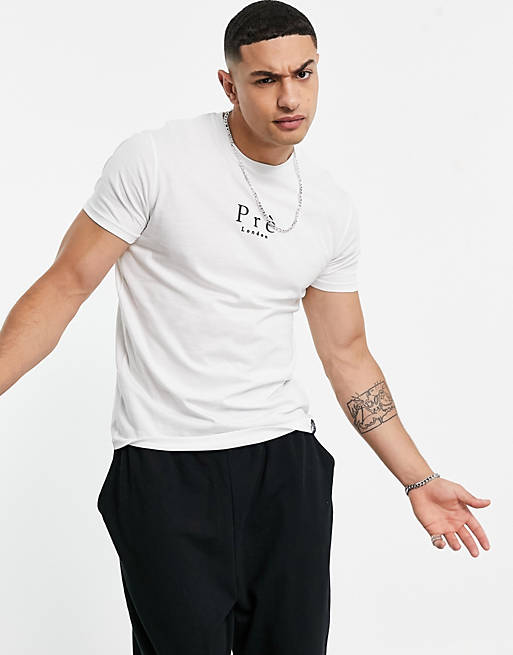 T-Shirts & Vests Pre London core t-shirt in white 