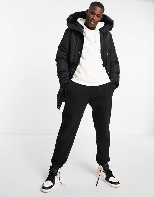 Pre London ryker parka jacket in black | ASOS