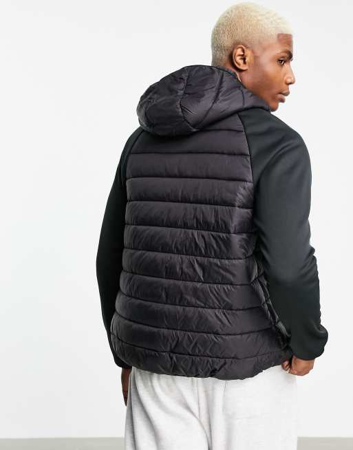 Pre London – Wattierte Hybrid-Jacke in Schwarz, 3 von 4