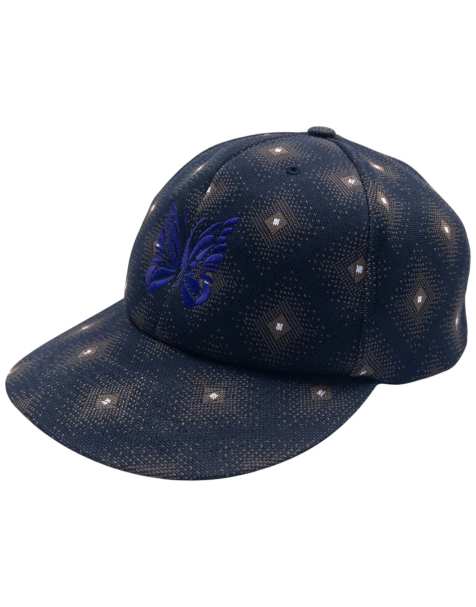 Preloved Needles Embroidered Pattern Hat Size L in Black - view 1