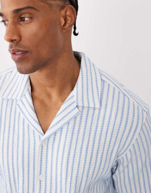 Premium blå skjorte med korte ærmer fra Jack & Jones, 5 af 5