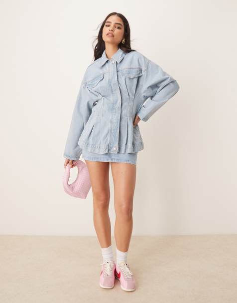 Premium co-ord set met getailleerd jack in lichte wassing - view 1
