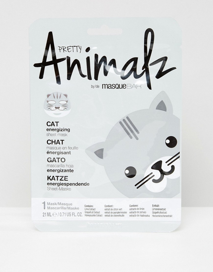 Pretty Animalz - Kat tissuemasker-Zonder kleur