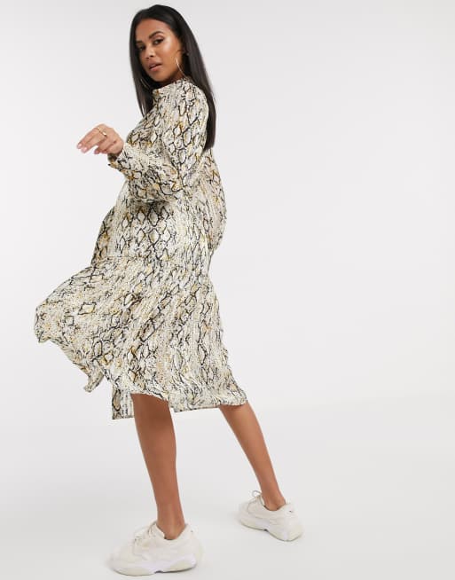 Snakeskin store midi dress