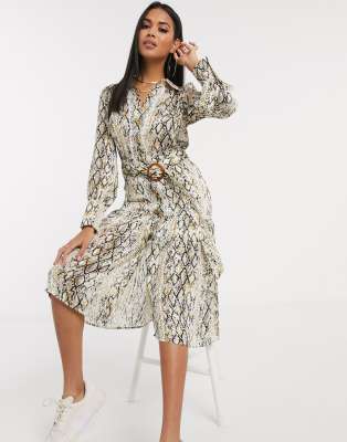 midi snakeskin dress