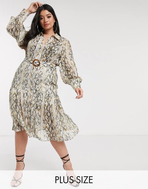 Snakeskin store dress asos