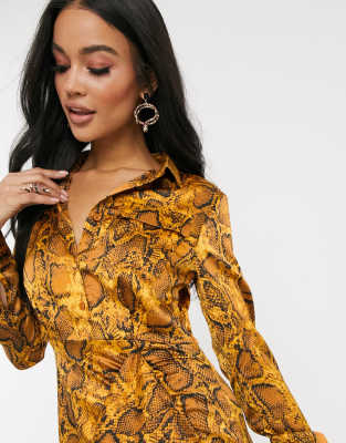 asos snake print top