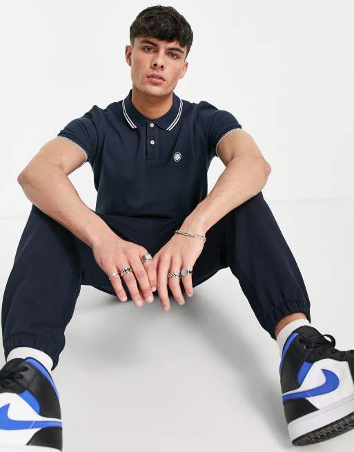 Pretty Green – Barton – Granatowa koszulka polo