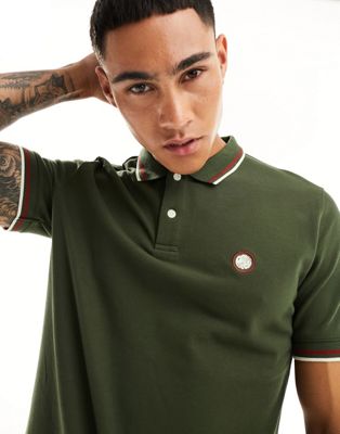 Barton polo shirt in dark green