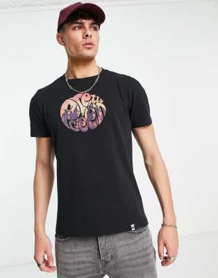 Pretty Green beach party t-shirt in black