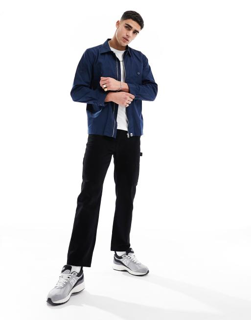 Pretty Green Boston overshirt in navy ASOS