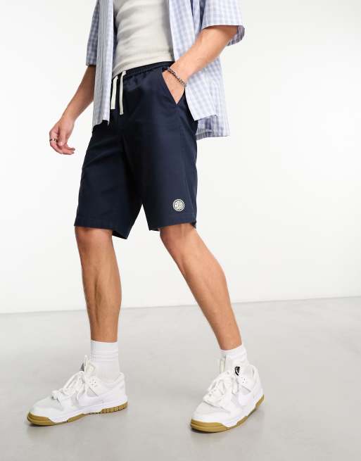 Navy store drawstring shorts