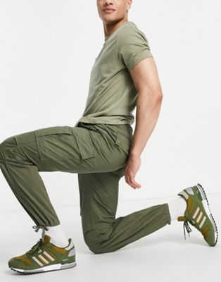 Pretty Green combat trousers in khaki