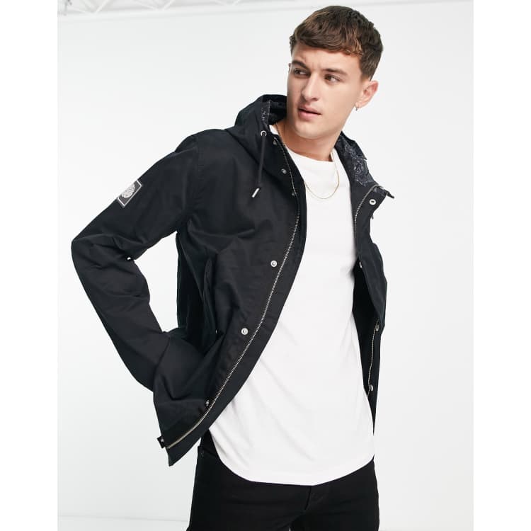 Pretty Green cooper short parka in black