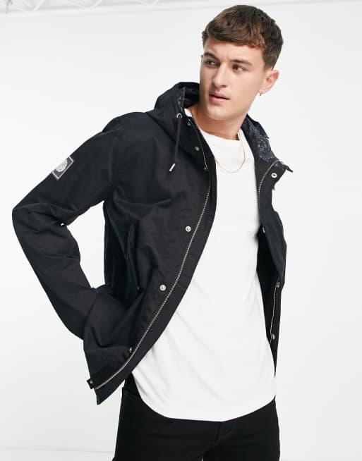 Pretty Green cooper short parka in black | ASOS