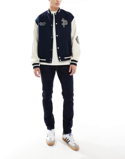 Pretty Green – Dopasowane ciemnoniebieskie jeansy - view 1