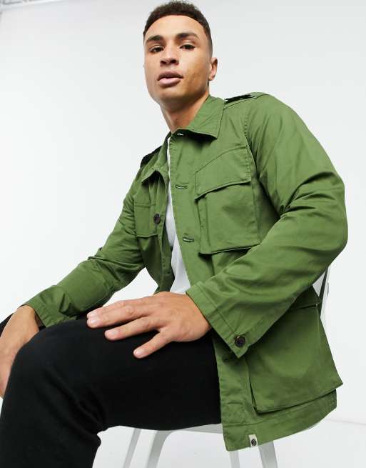 Pretty green button sale up jacket