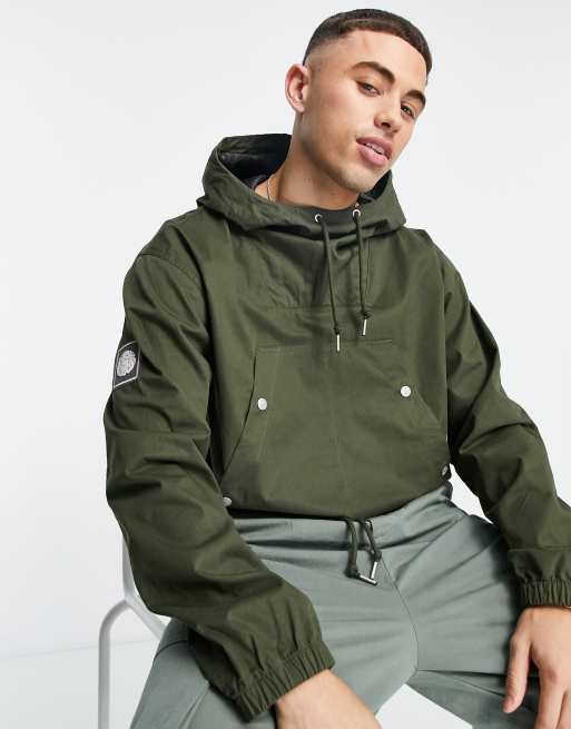 Pretty Green forest overhead parka in khaki | ASOS