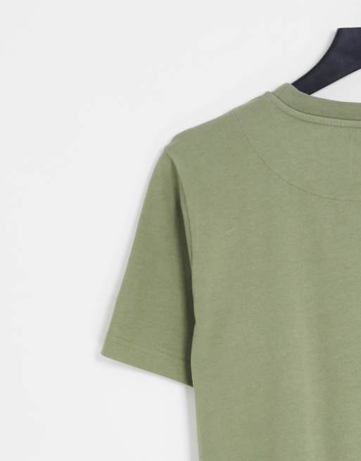 Pretty Green - Gillespie - Kakifarvet t-shirt med logo, 2 af 4