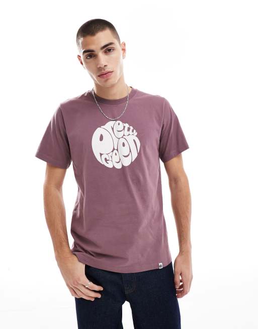 Pretty Green - Gillespie - T-shirt à logo - Violet