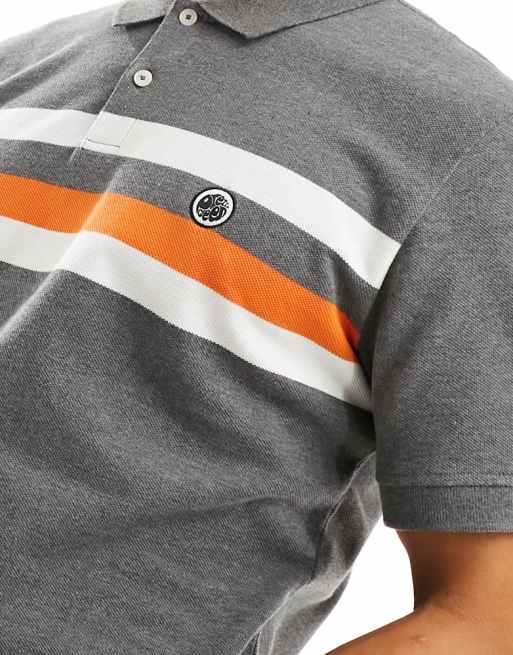 Pretty green striped outlet polo shirt