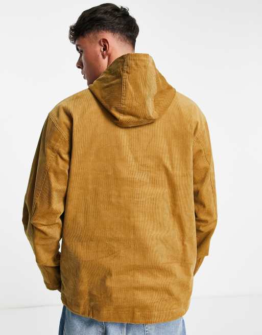 Pretty Green Insignia cord parka in tan ASOS